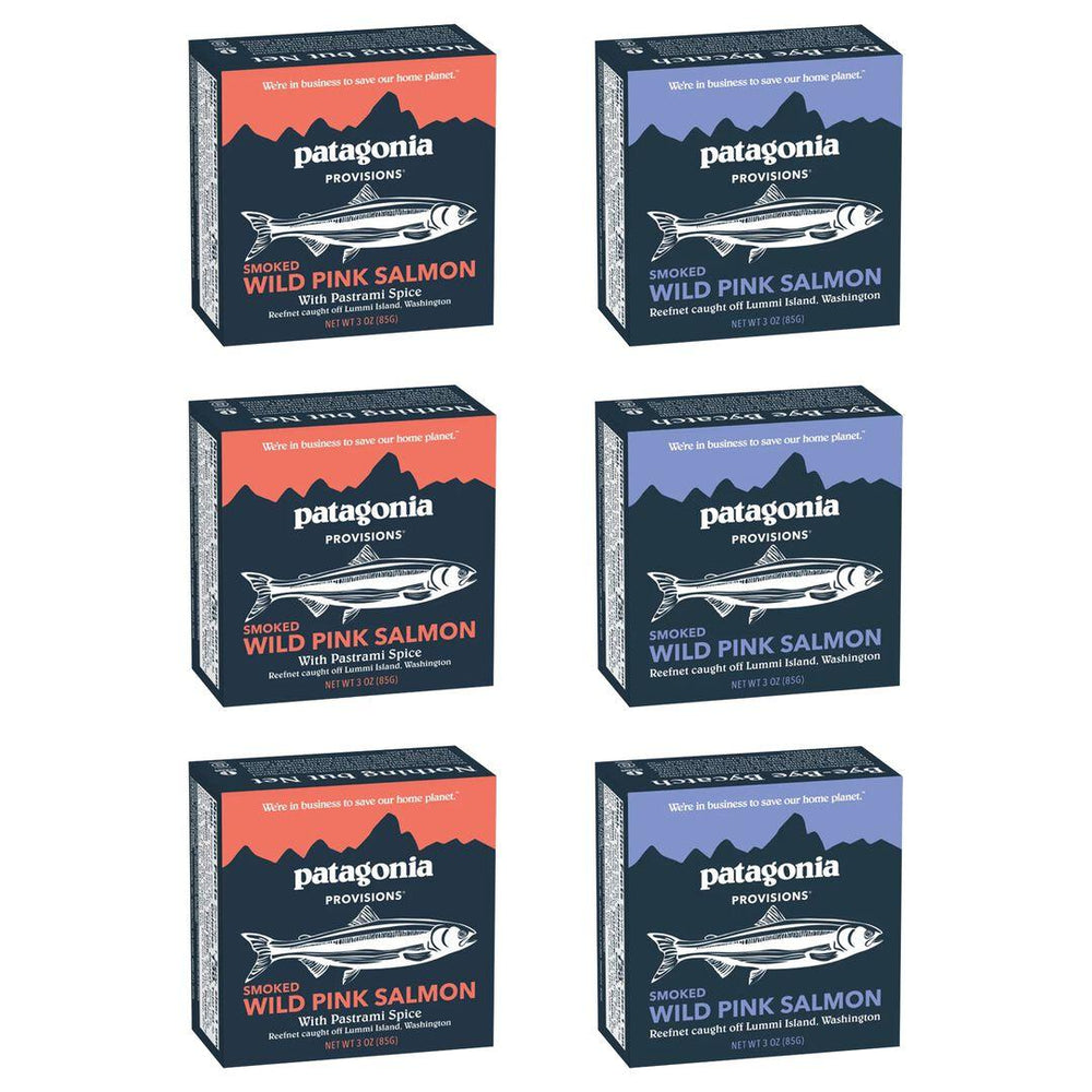 Patagonia Provisions Canned Smoked Wild Pink Salmon Variety Pack