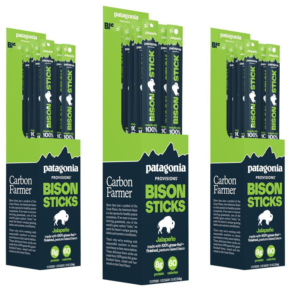 Patagonia Provisions Grass-Fed Jalapeño Bison Meat Sticks