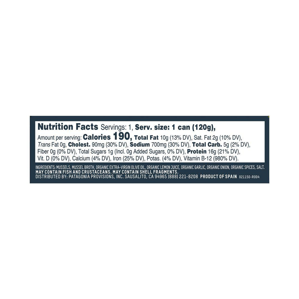 Patagonia Provisions Lemon Herb Mussels
