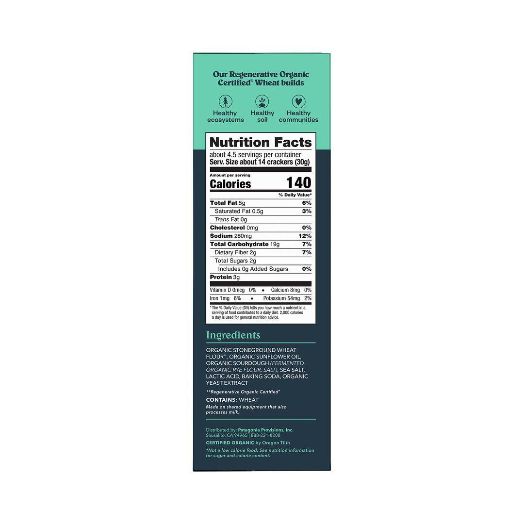 Patagonia Provisions Organic Sourdough Sea Salt Crackers